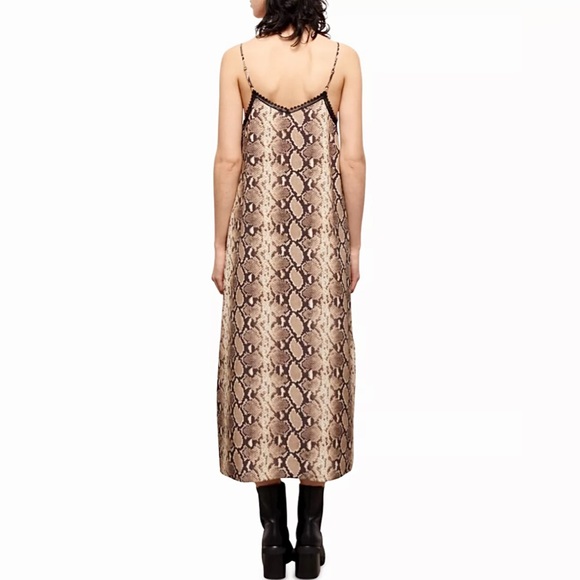 The Kooples 100% Silk Snake Print Dress - Picture 2 of 14